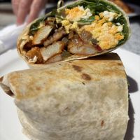 Wrap breakfast   at Democracy* in Hamilton