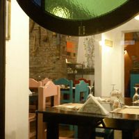 restaurant seen from the outside (a bit early in the evening!) at Vaikuntha Resto in Salta