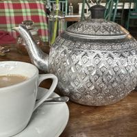 A nice pot of soy chai  at Elephant Cafe in Ubud