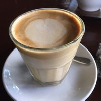 coconut cappuccino  at Elephant Cafe in Ubud