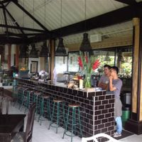 the bar at Elephant Cafe in Ubud