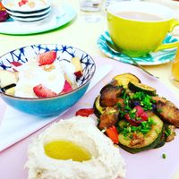 Beautiful vegan breakfast option directly in the gorgeous Karmelitermarkt, perfect ! at Cafe Mima in Vienna