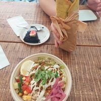 Taco bowl salad. at Fern & Fika in Stockholm