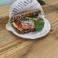 Tofu scramble sandwich   at Fern & Fika in Stockholm