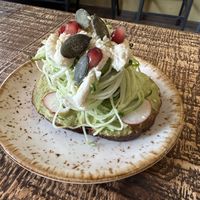 Avocado toastt  at Fern & Fika in Stockholm
