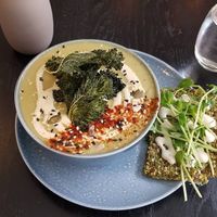 Cauliflower soup. at Fern & Fika in Stockholm