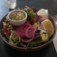 Bowl with Zoodels at Fern & Fika in Stockholm