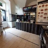 The counter at Front Food in Linz