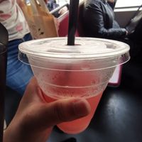 Rhubarb drink at Front Food in Linz