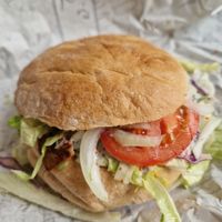 Döner in bread at Front Food in Linz