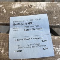 Taxiteller Bestellung  at Front Food in Linz