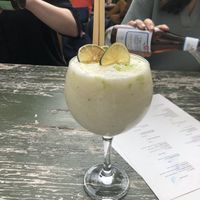 Cocktail with coconut, lime and banana  at GYS - Voorstraat in Utrecht