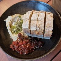 Bread side very delicious dips!!!! at GYS - Voorstraat in Utrecht