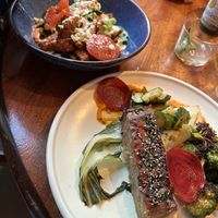 Kapsalon and mushroom-steak  at GYS - Voorstraat in Utrecht