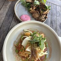 Oyster mushrooms snack 10,95€
Summer orzo 17,95€  at GYS - Voorstraat in Utrecht