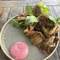 Oyster mushrooms snack 10,95€
  at GYS - Voorstraat in Utrecht