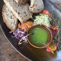 Bread with homemade dips at GYS - Voorstraat in Utrecht