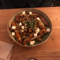 Tempeh kapsalon with sweet potato at GYS - Voorstraat in Utrecht