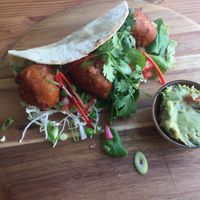 Vegan “Fish Taco" at GYS - Voorstraat in Utrecht