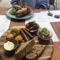 English breakfast (and vegan club sandwich in the back) at GYS - Voorstraat in Utrecht