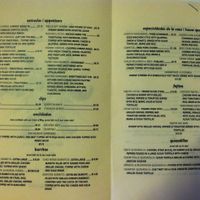 Menu at Salsa Loca in Slidell