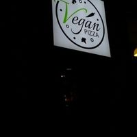 sign at Vegan Pizza in Warsaw