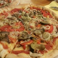 Grilled vegetables for her  at Vegan Pizza in Warsaw