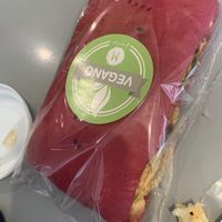 Hummus sandwich at Marcopolo Freelife in Ushuaia