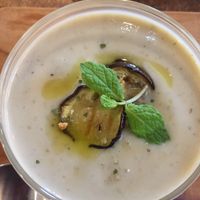  Eggplant cold soup ... soooo good !!! at Ameen's Oven in Nishinomiya