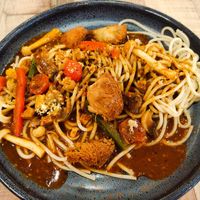 Fire spaghetti at Nature Cafe 自然疏食 - The Aperia in Central Singapore