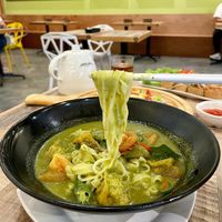 Green curry kway teow at Nature Cafe 自然疏食 - The Aperia in Central Singapore