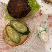 Burger at Nature Cafe 自然疏食 - The Aperia in Central Singapore