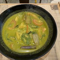 Green curry Kway Yeow soup  at Nature Cafe 自然疏食 - The Aperia in Central Singapore