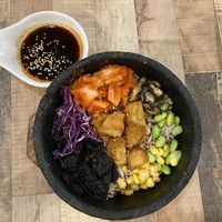 Monkey head mushroom bibimbap  at Nature Cafe 自然疏食 - The Aperia in Central Singapore