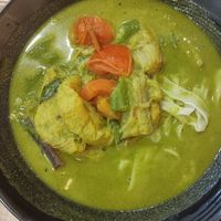 Green curry kway teow at Nature Cafe 自然疏食 - The Aperia in Central Singapore