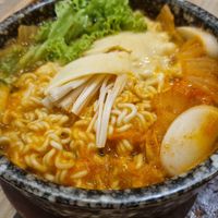 Army stew at Nature Cafe 自然疏食 - The Aperia in Central Singapore