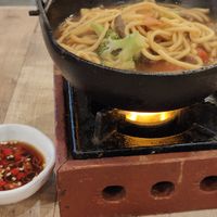 Hot pot beef noodles at Nature Cafe 自然疏食 - The Aperia in Central Singapore