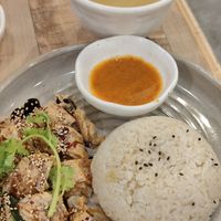 Soy chicken rice at Nature Cafe 自然疏食 - The Aperia in Central Singapore