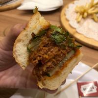 Spicy Satay Sauce Burger at Nature Cafe 自然疏食 - The Aperia in Central Singapore