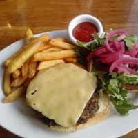 quinoa veg burger at Veggie Grill by Next Level in Pasadena