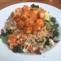 Quinoa Salad with buffalo chicken! at Veggie Grill by Next Level in Pasadena