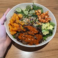 The kimchi steak bowl  at Veggie Grill by Next Level in Pasadena