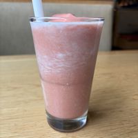 Peach smoothie special for Pride Month - it wasn’t peachy enough for me 🍑   at Next Level Veggie Grill in Pasadena