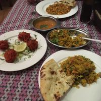 Chana Masala+Veg Biryani+Orion Bhajis&Naanbread :) at The Kathmandu in Torremolinos