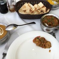 “Lamb” korma (left) and vegetable rogan josh (right) at The Kathmandu in Torremolinos