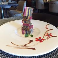 Rainbow torte   at Au Lac - DTLA in Los Angeles