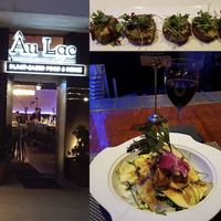 Raw Lasagna and stuffed mushrooms incredible  at Au Lac - DTLA in Los Angeles