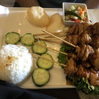 Chicken satay  at Au Lac - DTLA in Los Angeles