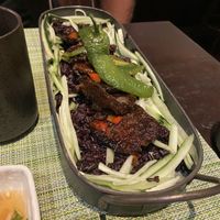 Oyster mushroom dish   at Au Lac - DTLA in Los Angeles