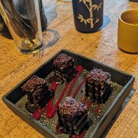 Chocolate dessert at Au Lac - DTLA in Los Angeles